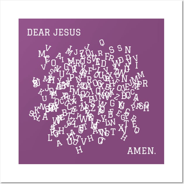 Dear Jesus Amen Wall Art by heroics